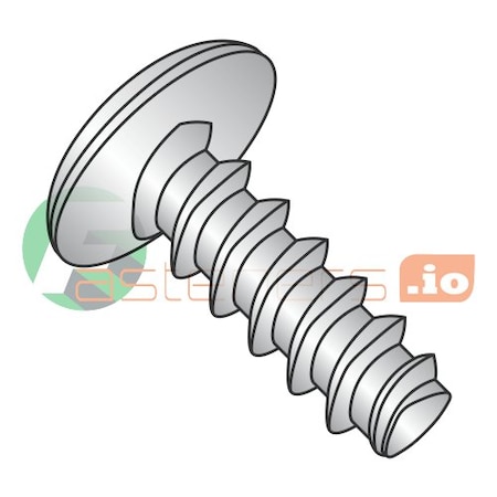 Thread Forming Screw, #4 X 1/4 In, 18-8 Stainless Steel Truss Head Phillips Drive, 4000 PK